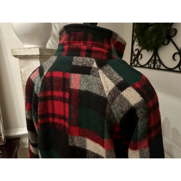 Vintage Women’s Eddie Bauer Mackinaw Wool Jacket Buffalo Plaid Check Small EUC - Picture 2 of 5